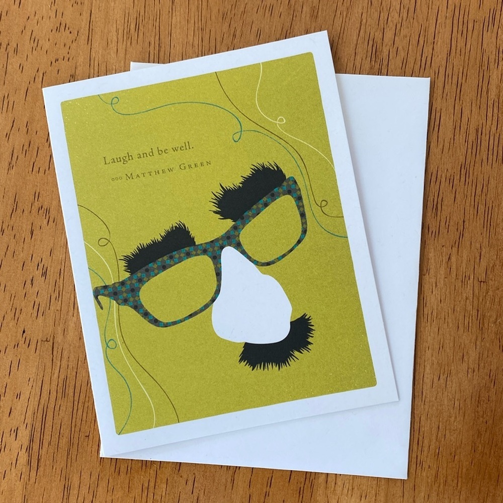 Compendium Positively Green Birthday Card and Envelope